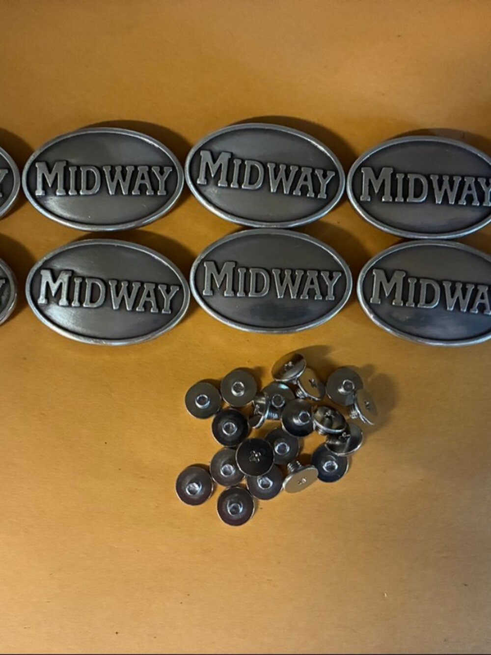 Midway University Eagles Conchos Lot of 10 With Screws 1-1/4 Inch New